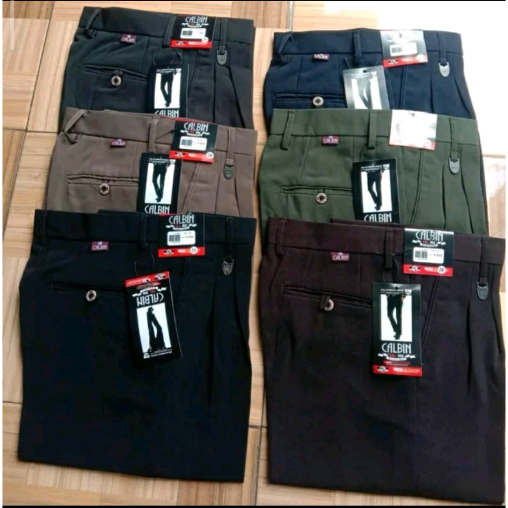 Celana Formal Pria | Celana Panjang Formal Calbin Original