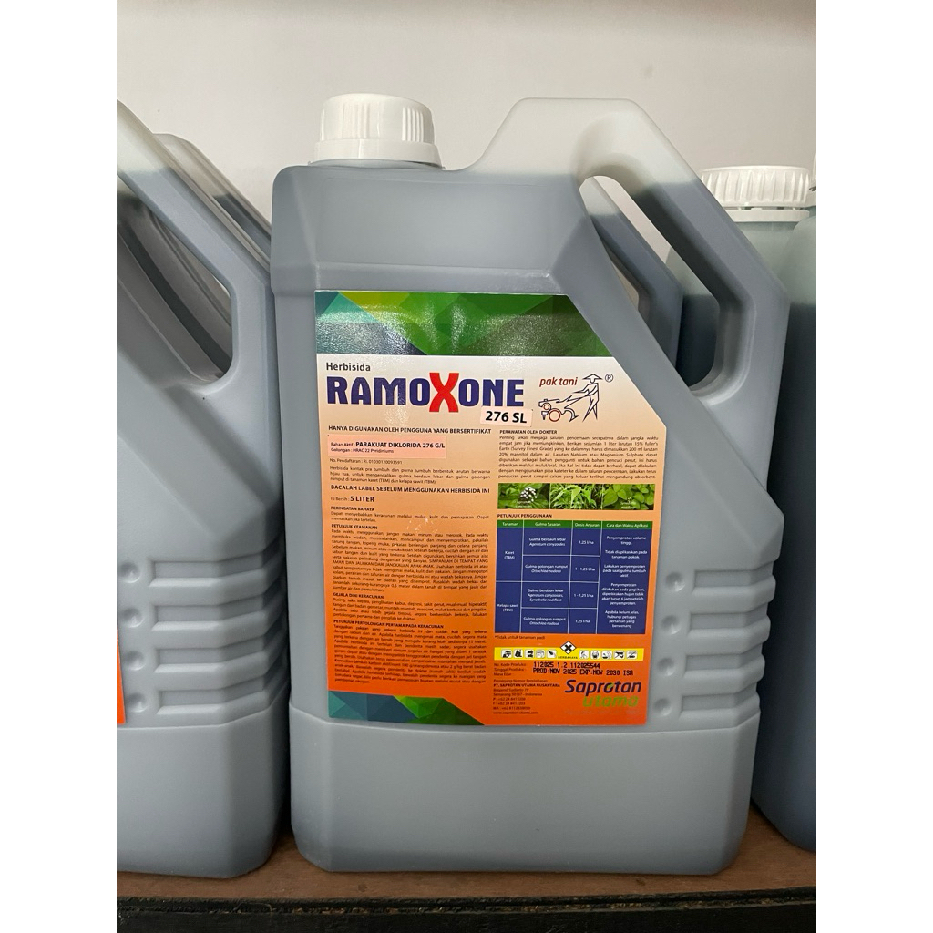 HERBISIDA RAMOXONE 276SL 5Liter RACUN RUMPUT KONTAK