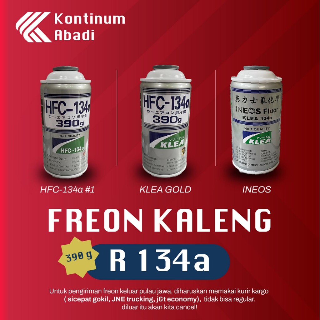 HFC 134a r134a kaleng - GOLD / #1 / INEOS 390g
