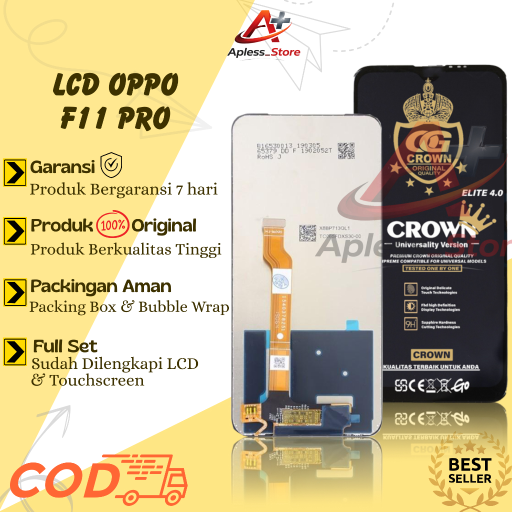 LCD TOUCHSCREEN OPPO F11 PRO COMPLETE ORIGINAL FULLSET / LCD OPPO F11 PRO