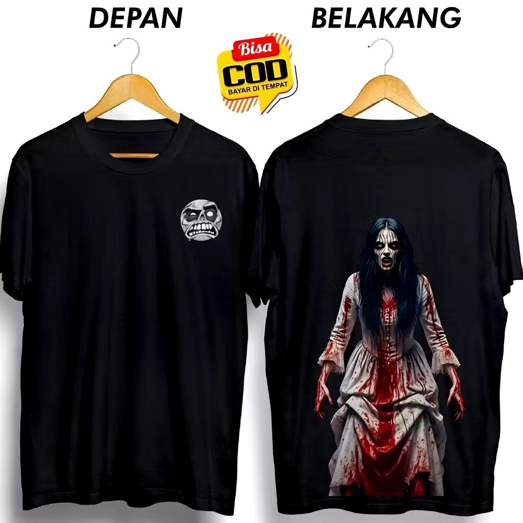Kaos Hantu Kunti Berdarah Seram