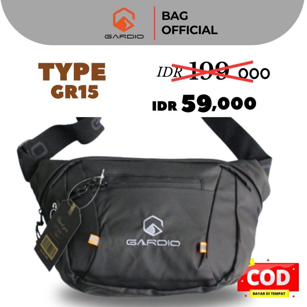 COD Tas Selempang Gardio Jumbo 015 tas Selempang pria