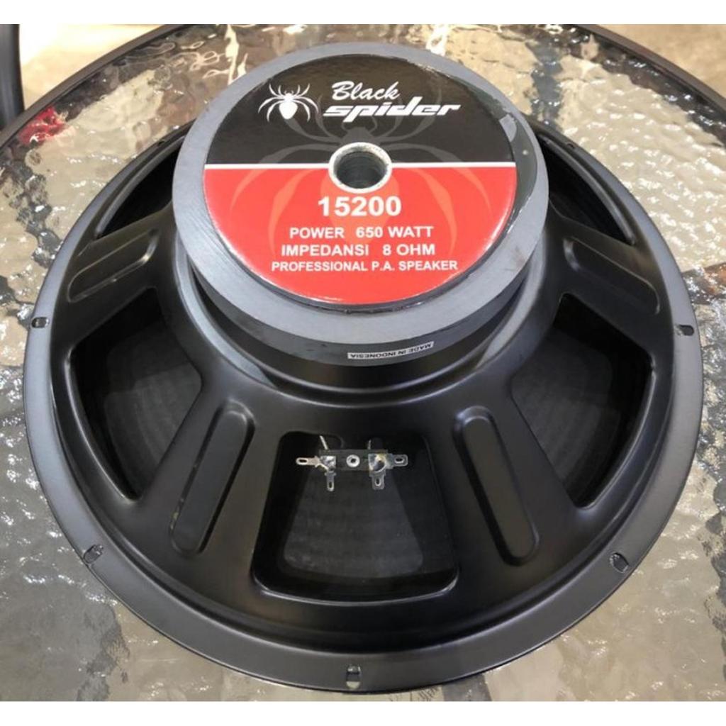 Speaker Komponen Black Spider 15200MB 15200 15inch 15200 MB 15in 15 inchi 15in 15" 650 Watt Original