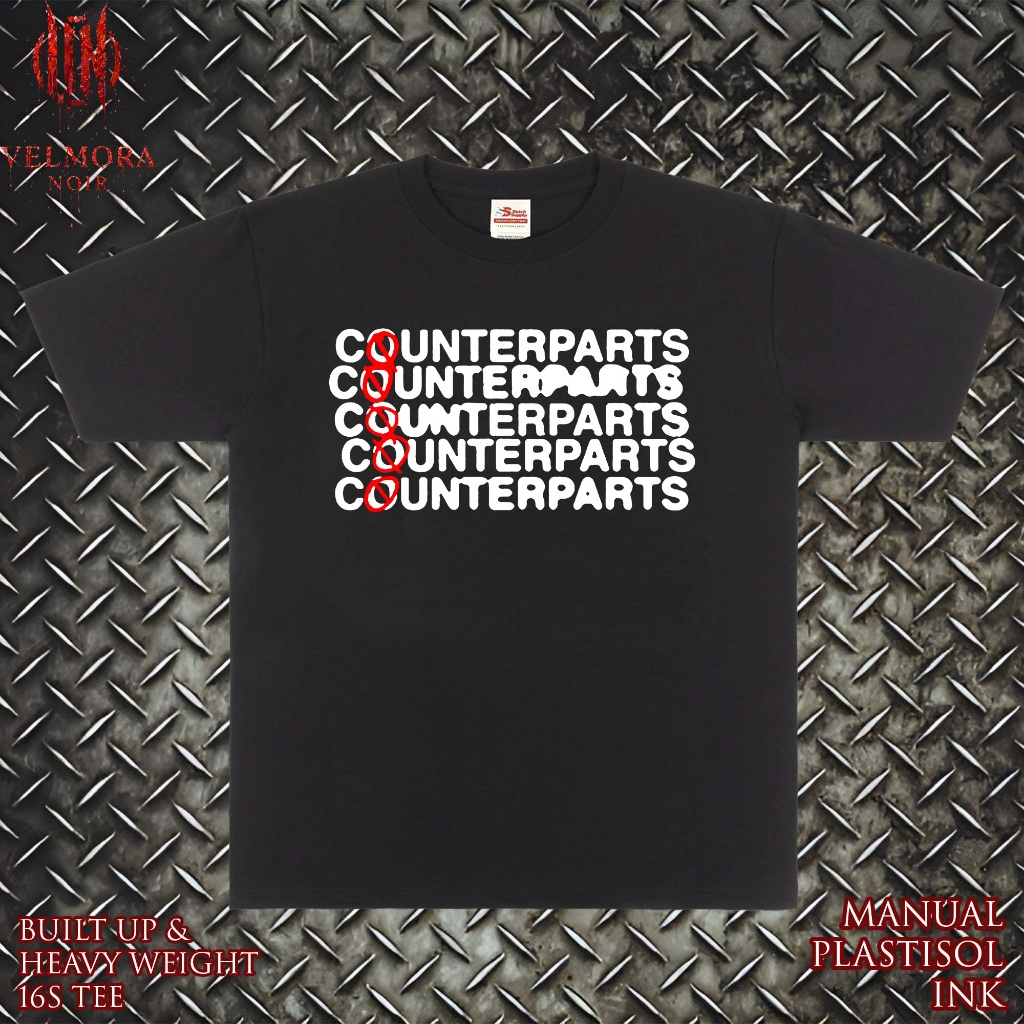 Kaos Band Counterparts Counterparts Tshirt Mercandise