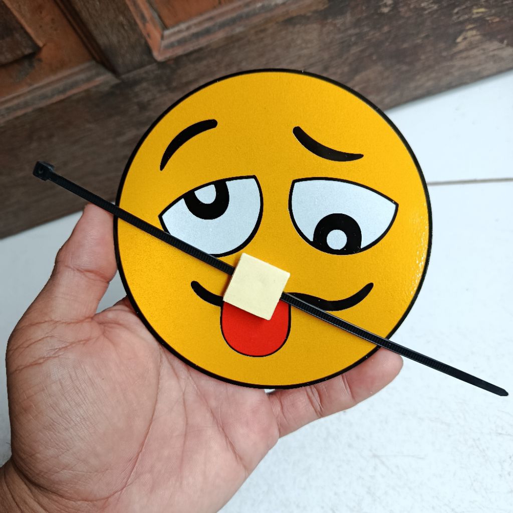 Wiper mobil, Wiper Emot, sticker wiper emoji, wiper emoticon, wiper emoji. 10cm.1pcs