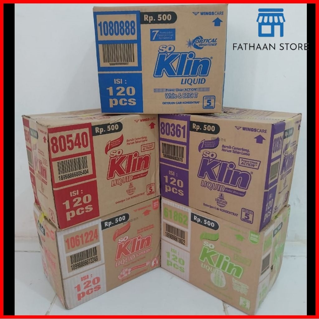 Soklin Cair Jumbo 120 Sachet - 1 dus