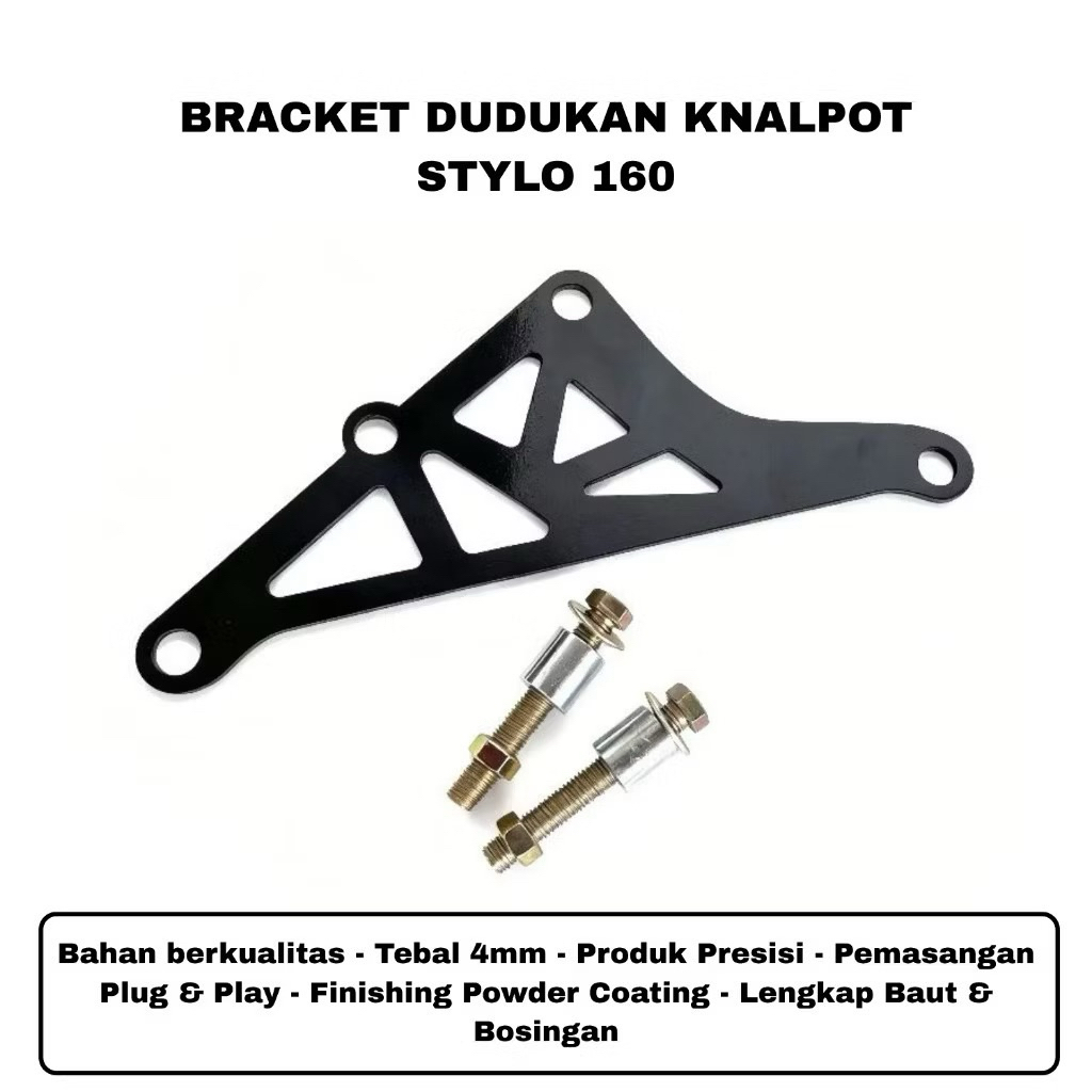 Bracket Dudukan Knalpot Stylo 160 Pnp Knalpot Vario 160/PCX 160