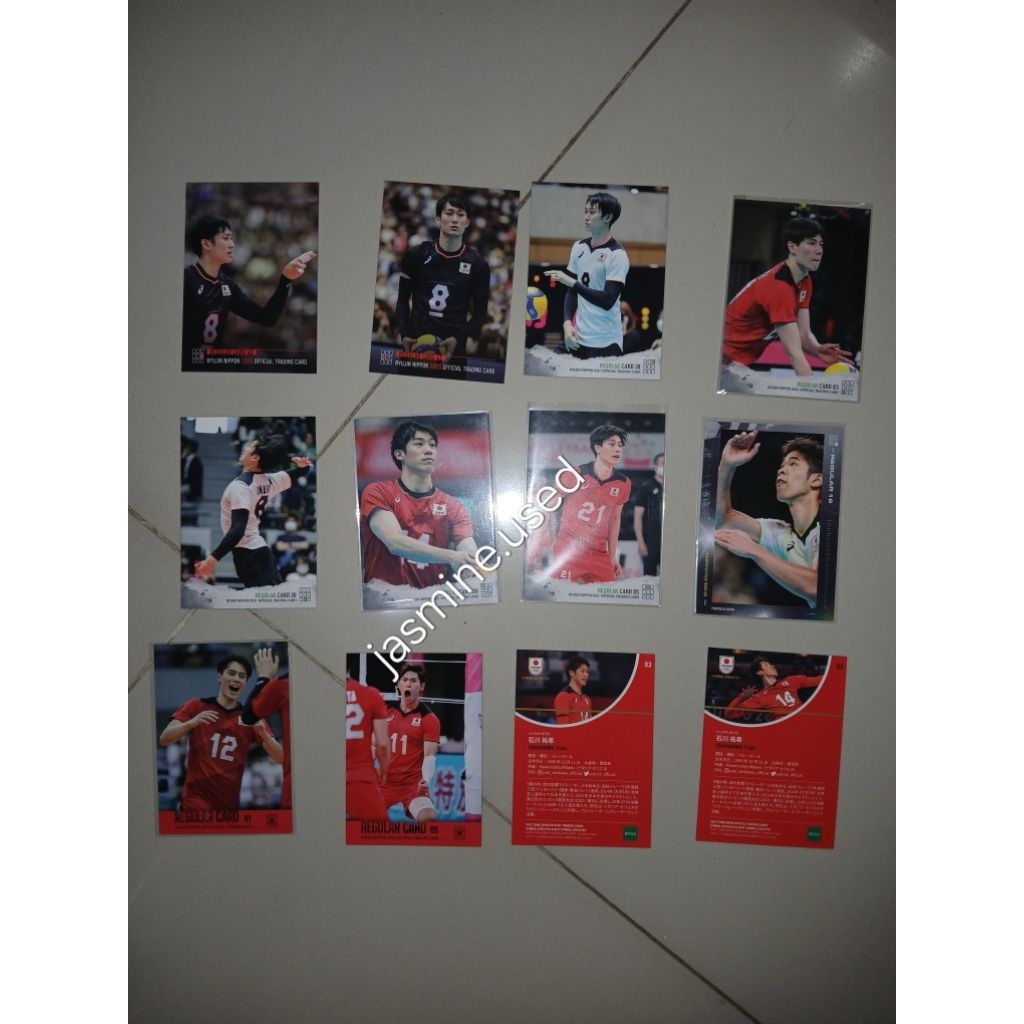 trading card trading card ryujin nippon kartu mainan kartu koleksi ryujin nippon volleyball