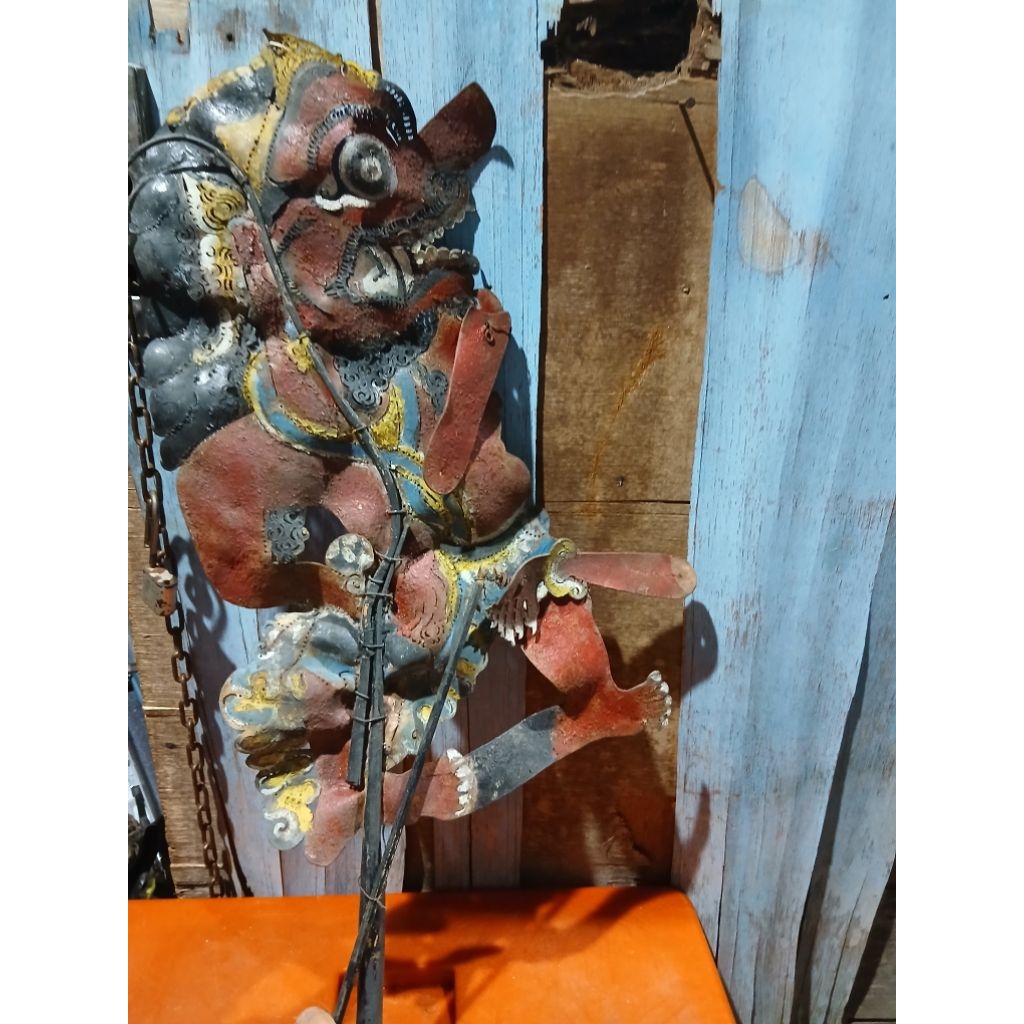 Wayang kulit buto cakil 255rb antik vintage lawas kuno  display dianggap mati