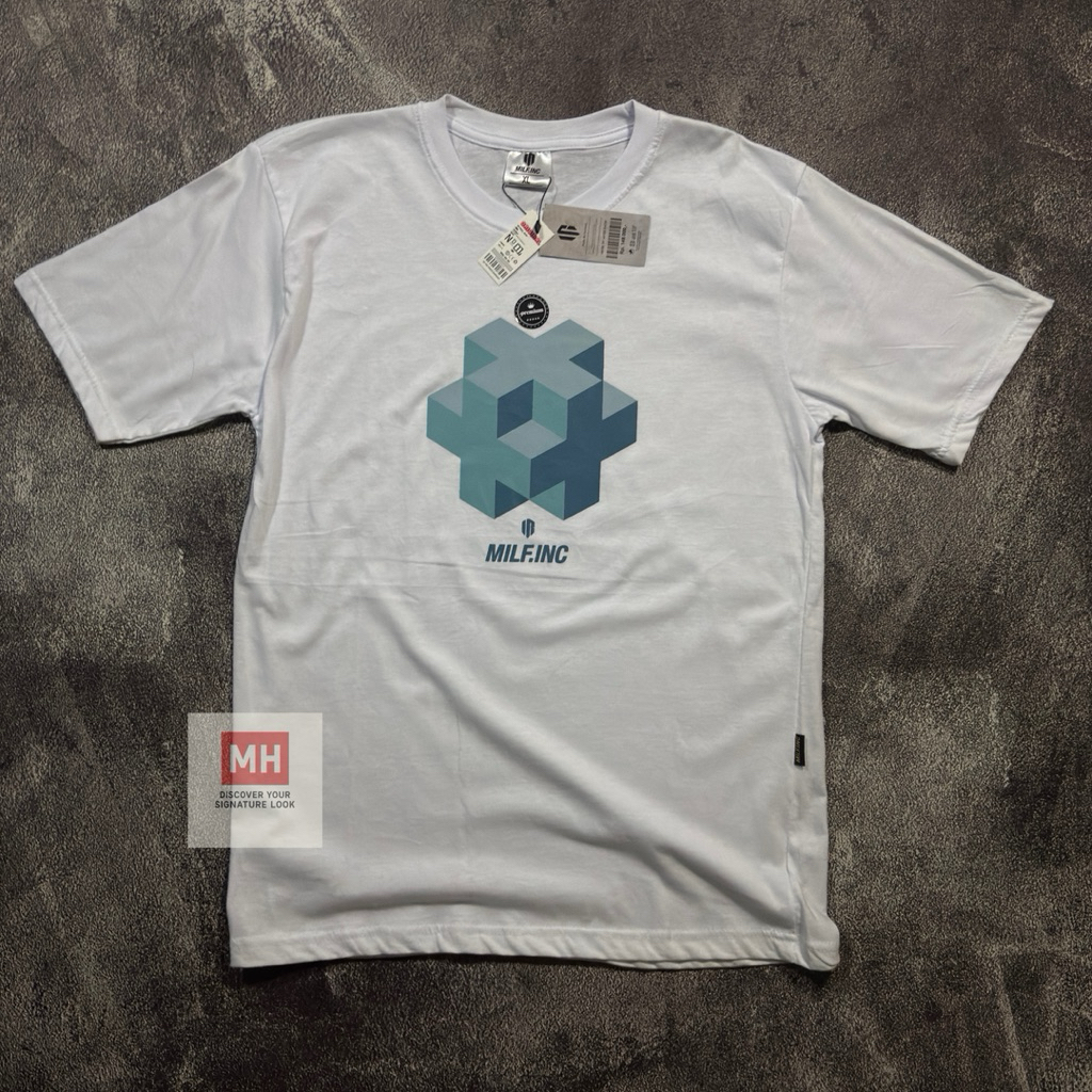 Kaos Polos Putih Pria Wanita Cotton Combed 28s Tebal | Baju Distro Original XL