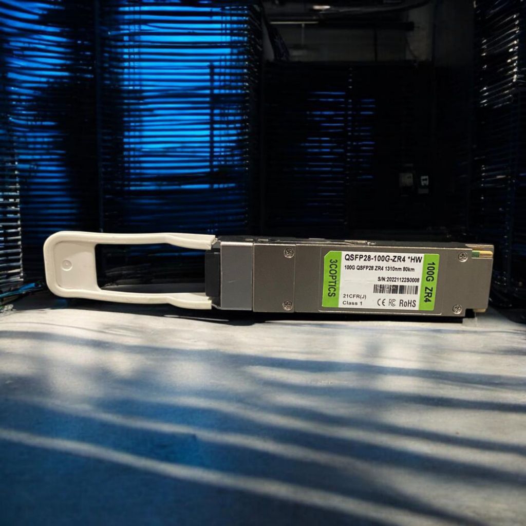 QSFP28 100G ZR4 1310nm 80Km LC Duplex Singlemode Compatible