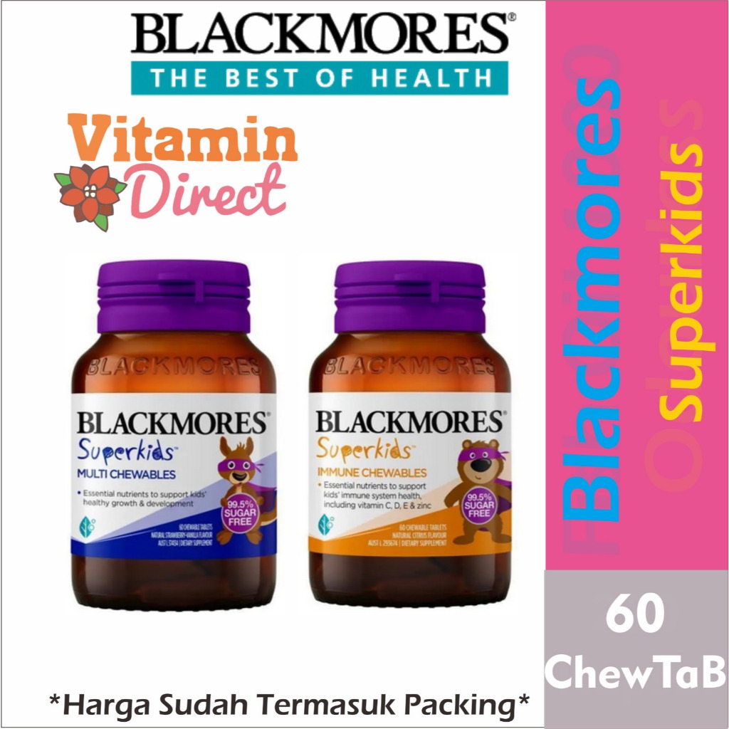 Blackmores Superkids Immune Chewables or Blackmores Superkids Multi Chewables