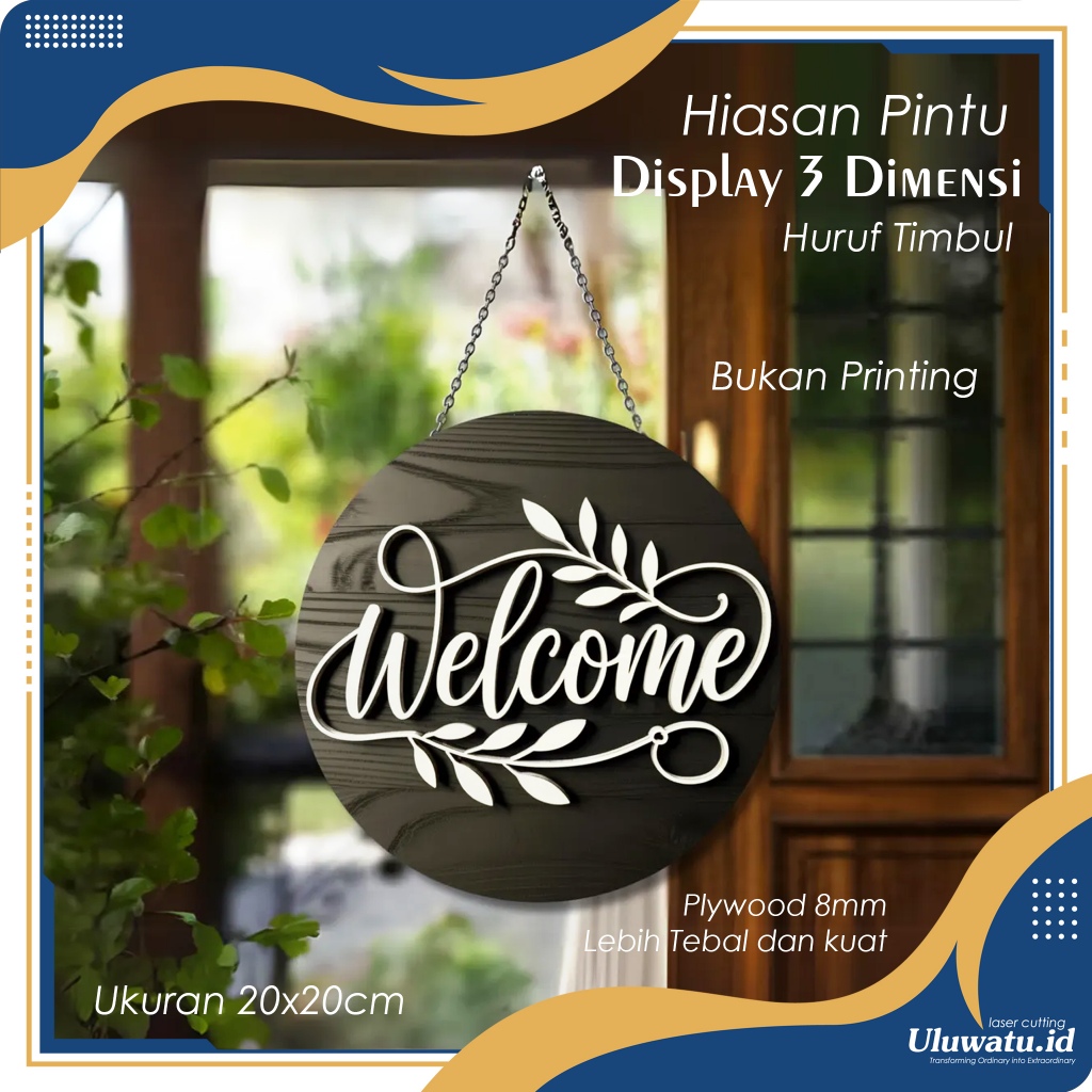 PAPAN OPEN CLOSE - PAPAN WELLCOME - DOOR SIGN - SIGNAGE