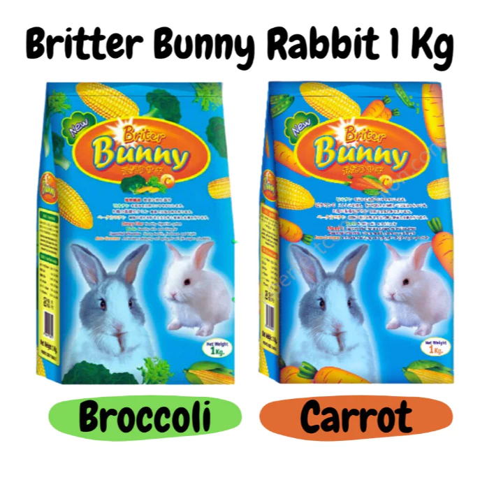 RITER BUNNY MAKANAN KELINCI 1KG / PELET KELINCI BRITER BUNNY / MAKANAN KELINCI 1 KG