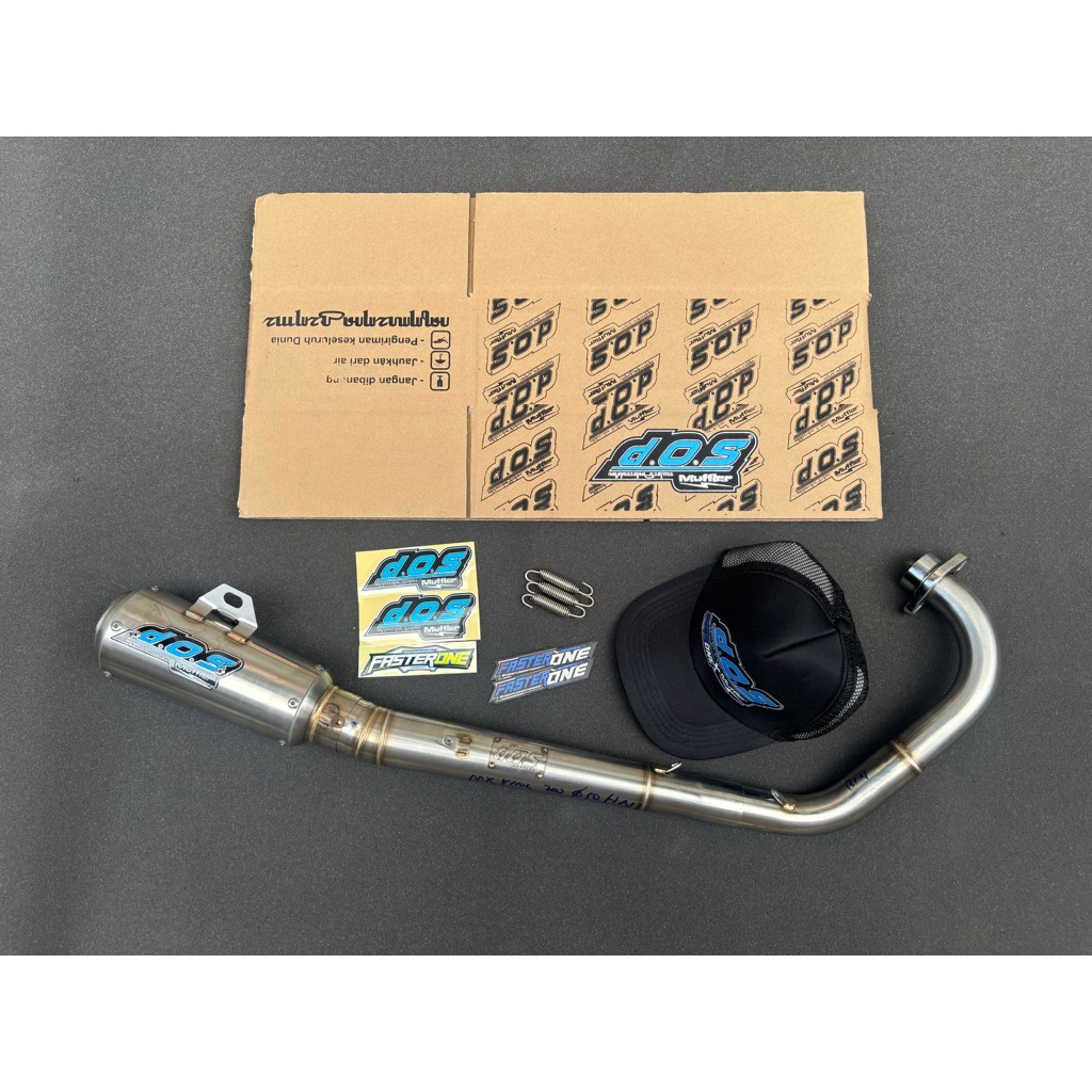 LINK KHUSUS READY STOCK  Knalpot DOS MUFFLER ORIGINAL MX KING Model Prostreet