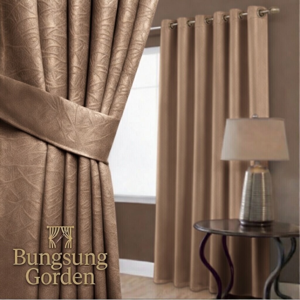 Hordeng Gorden Gordeng Korden Jendela Kamar Aesthetic Blackout Polos Minimalis Panjang 250 cm