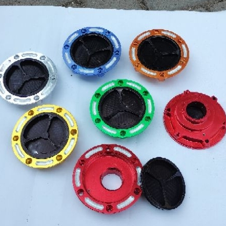 FUEL CAP TUTUP TANGKI KAWSAKI NINJA 250 F1 DAN NINJA 250 KARBU HANDMADE INDONESIA YA