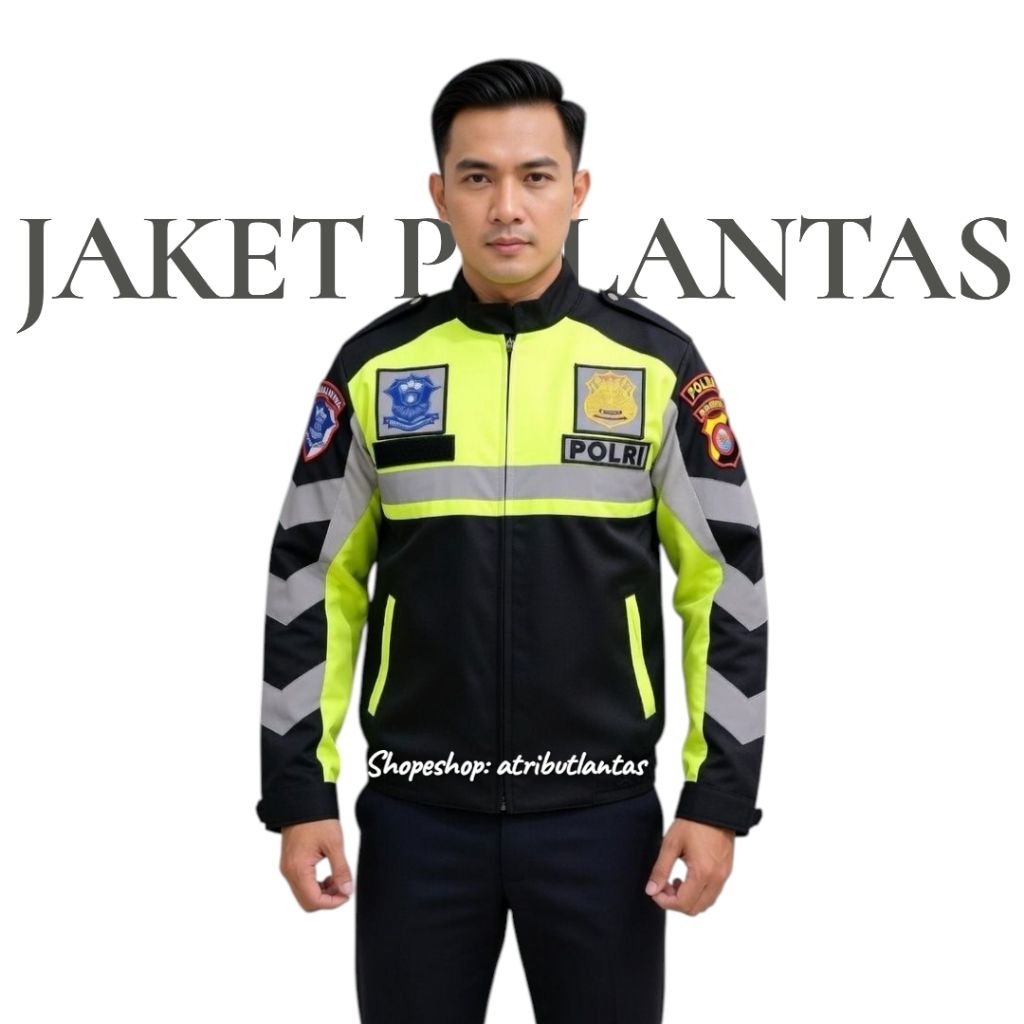 JAKET POLISI LANTAS CUSTOM LOKASI FREE NAMA - JAKET LANTAS