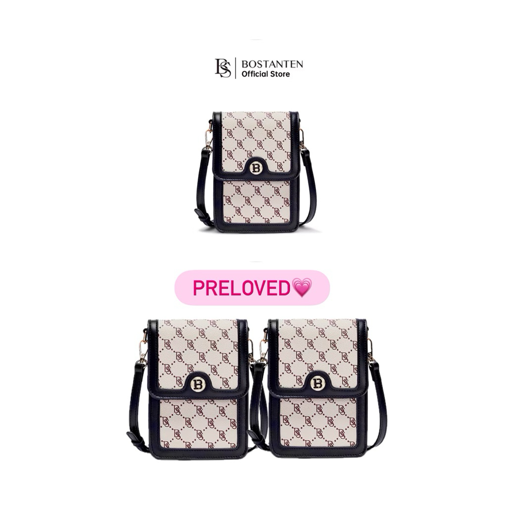 Preloved Tas Selempang Wanita Bostanten (Aprikot)