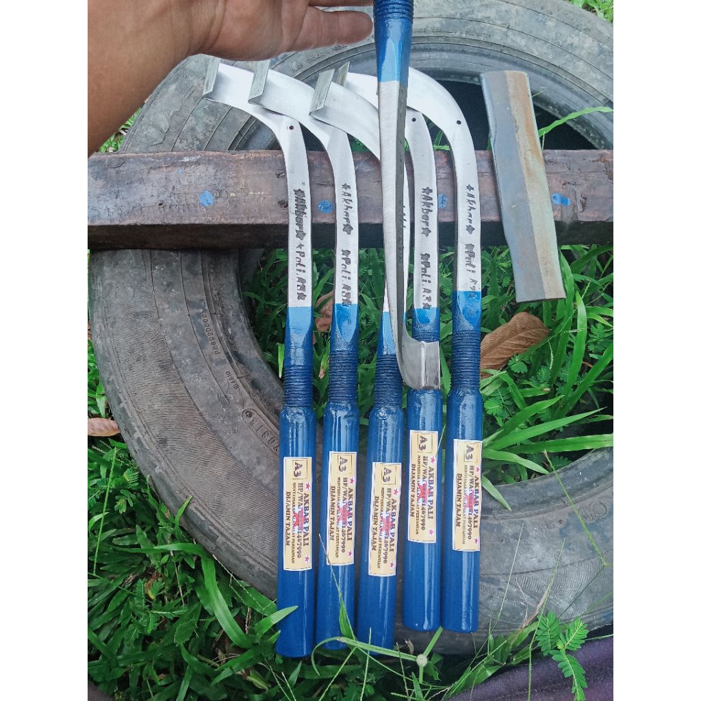 Pisau sadap karet Baut dompeng100% Baja AsLi