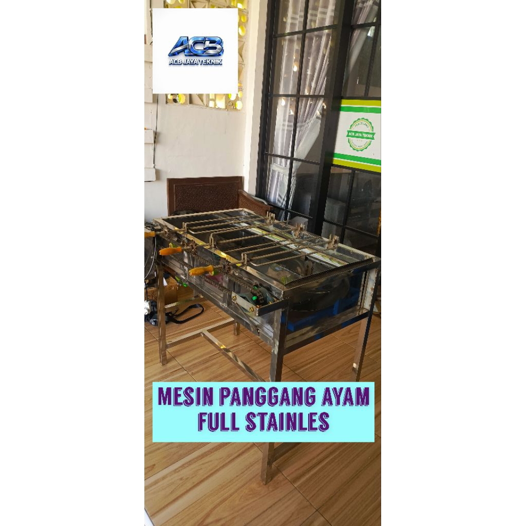Mesin Panggang Ayam Full Stainles / Mesin Guling Ayam Stainles