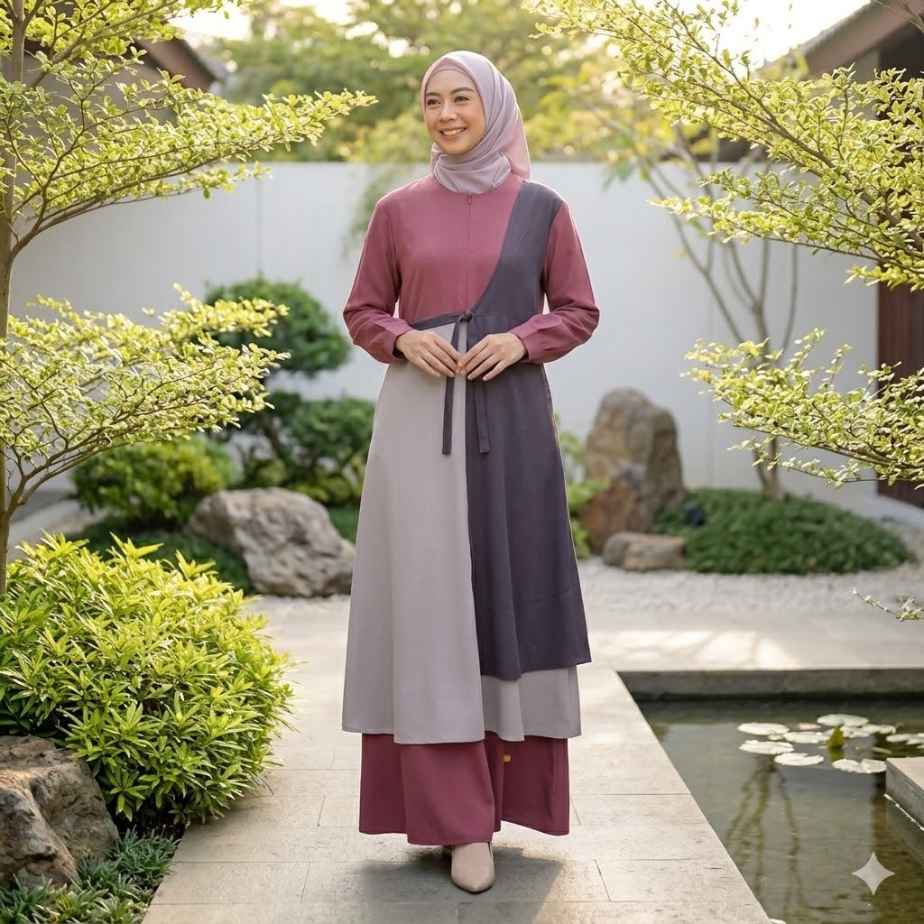 GAMIS NIBRAS PROMO COD UKURAN XL LD 110
