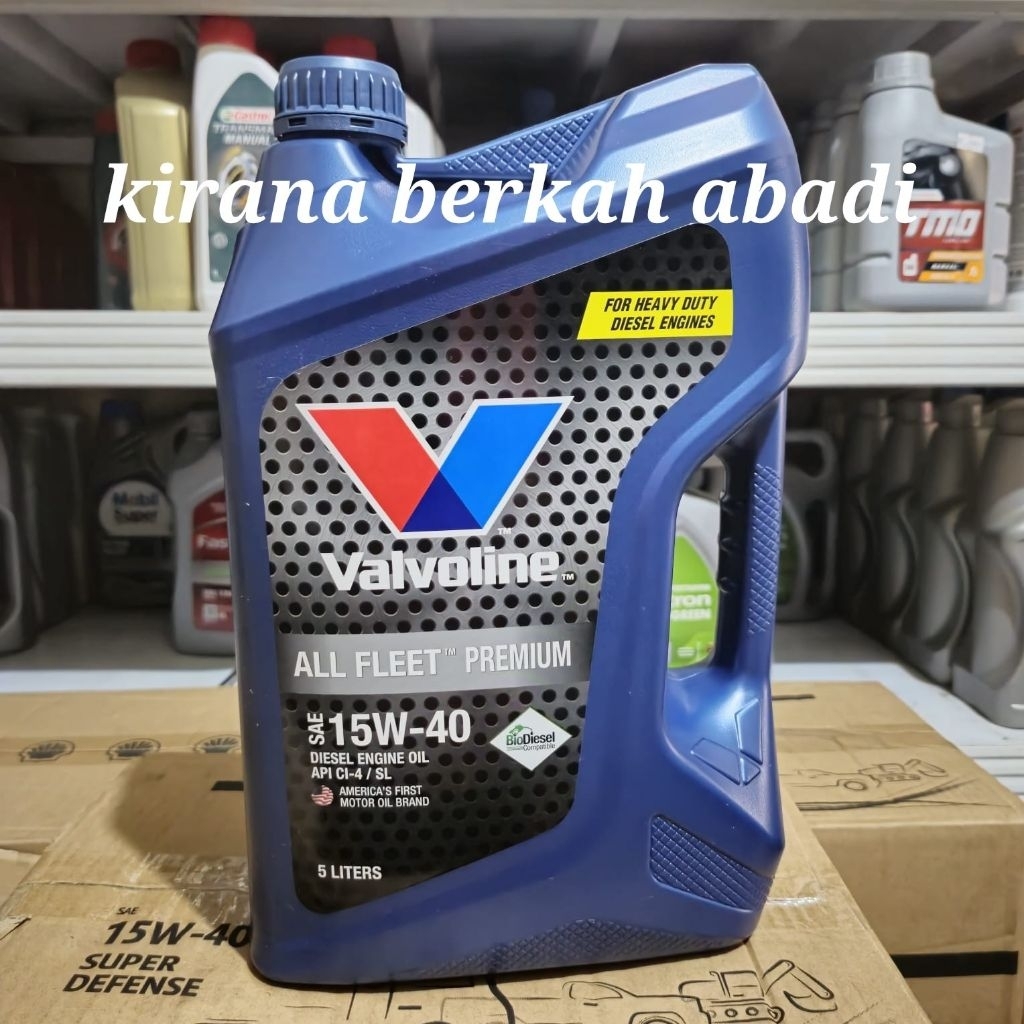 OLI DIESEL VALVOLINE ALL FLEET PREMIUM 15W40 CI4 KEMASAN GALON 5 LITER