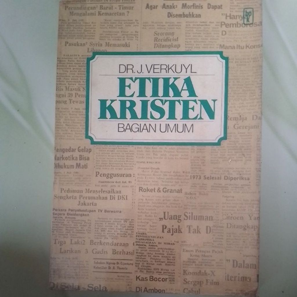 Buku Agama Kristen Etika Kristen Bagian Umum