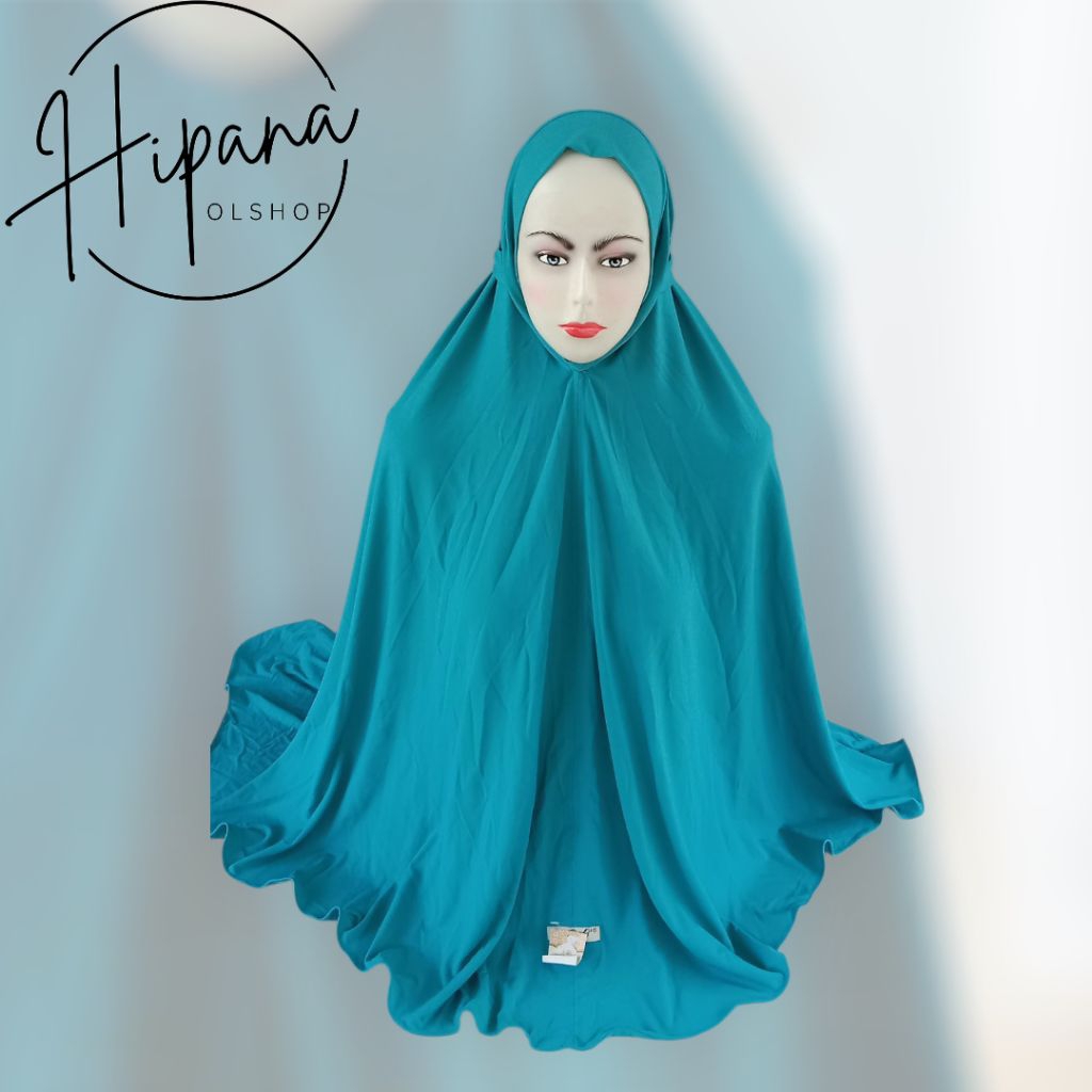 Hijab Bergo Syria Tali Tanpa Pet Syar'i Jumbo Jersey Premium