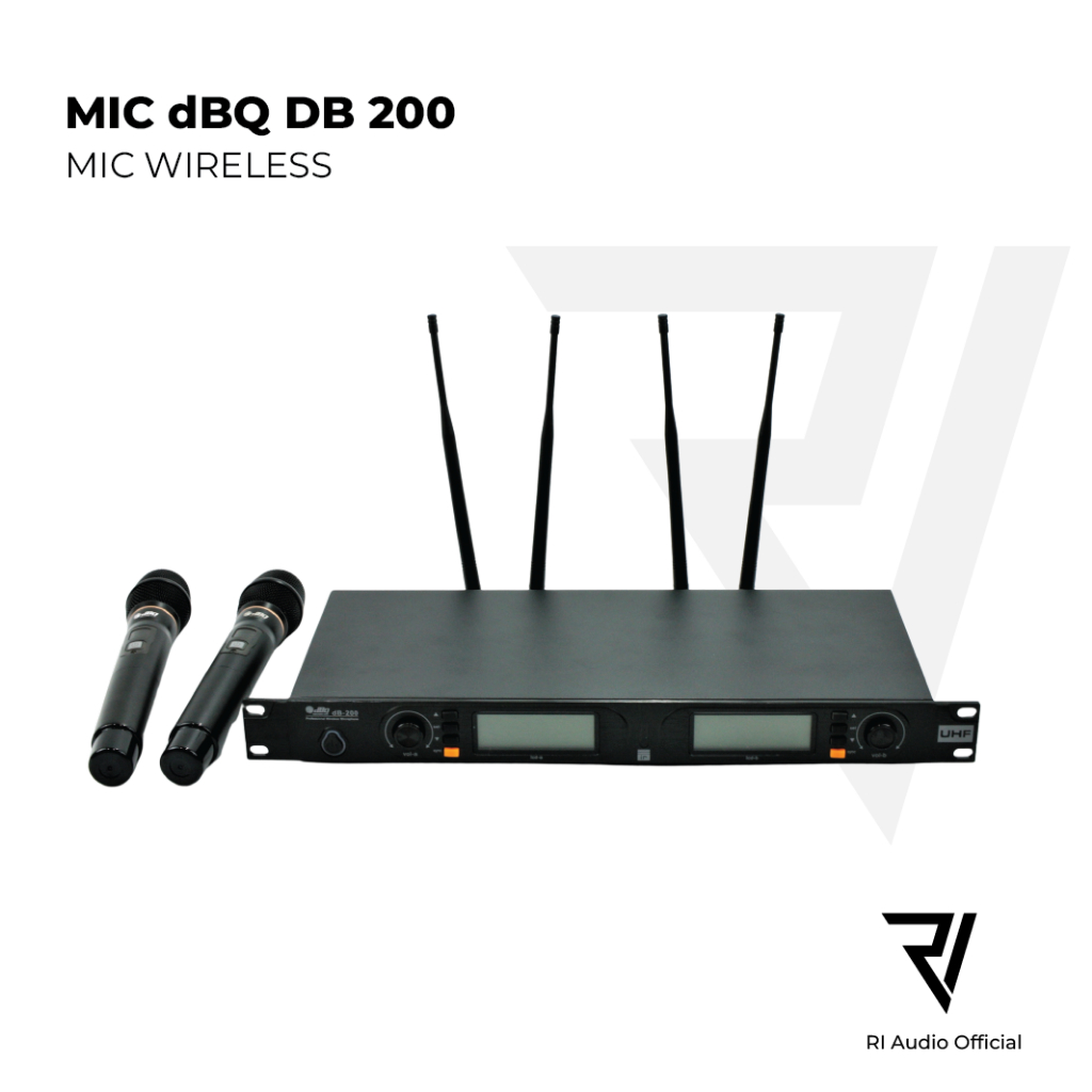 Mic Microphone UHF Wireless DBQ DB 200 100m Range