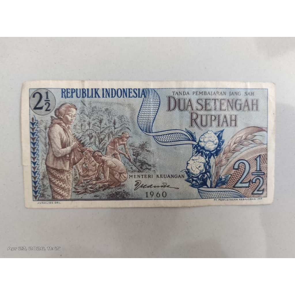 Uang Lama/Rupiah lama/Koleksi uang kuno /2.5Rupiah/100Rupiah/500Rupiah/1000Rupiah