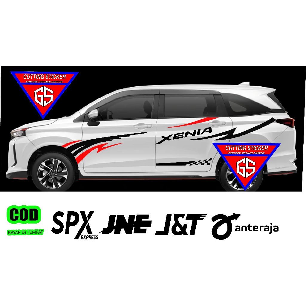 stiker list body mobil xenia sticek cutting bodi xenia