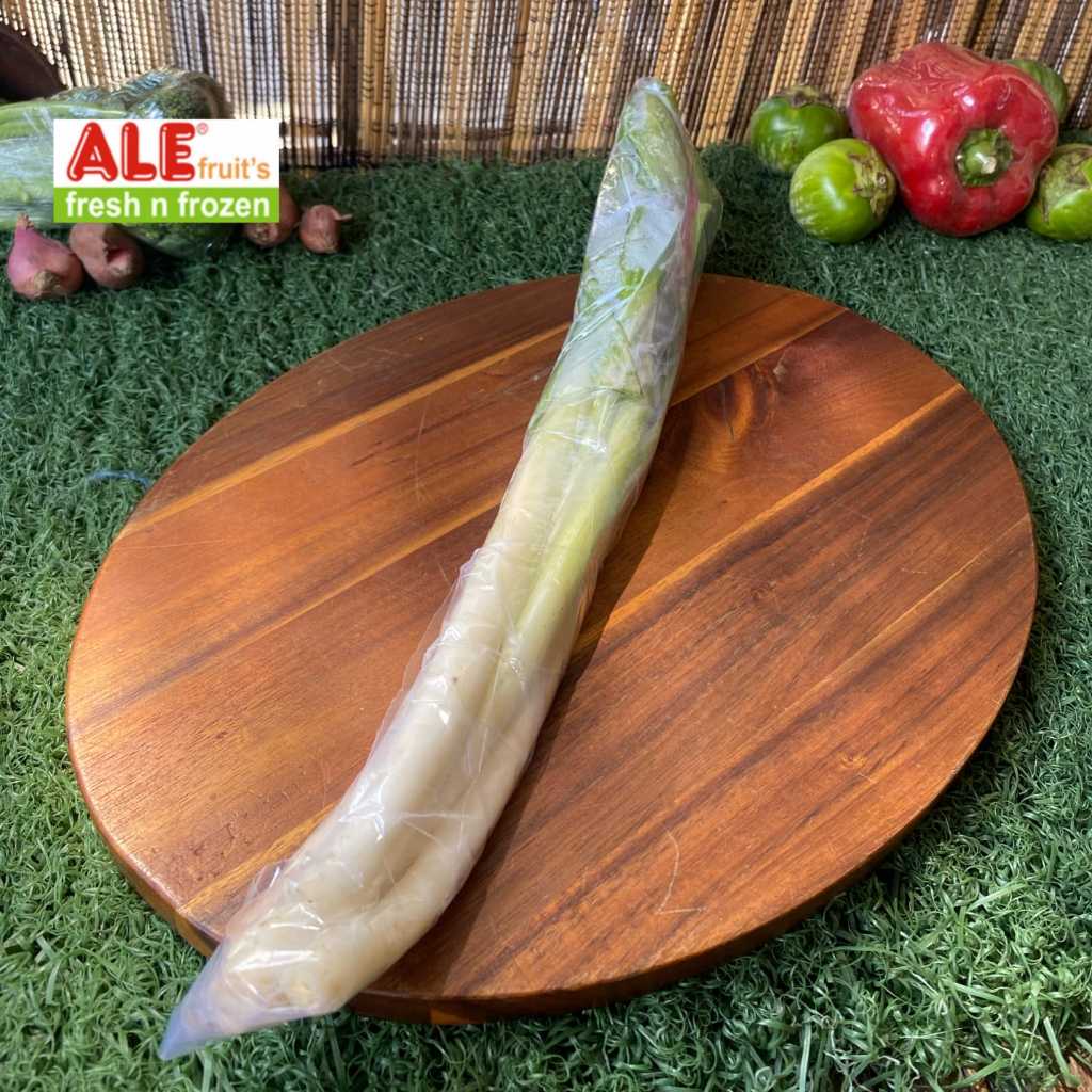 Daun bawang prei fresh 250gr, daun bawang besar/prei segar