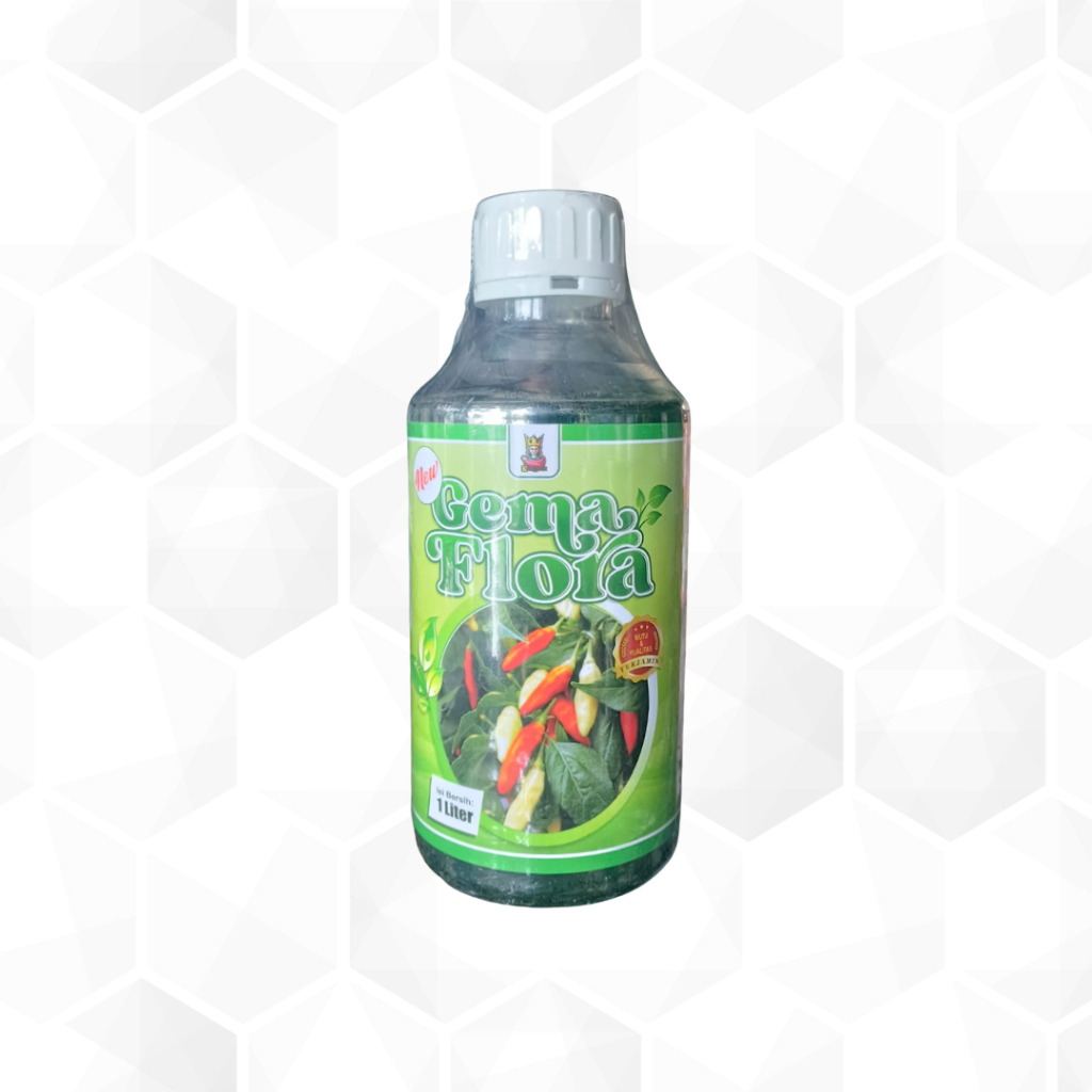Pupuk Daun Cair Gema Flora 1 Liter - Masa Vegetatif, Pertumbuhan Tunas, Daun Sehat