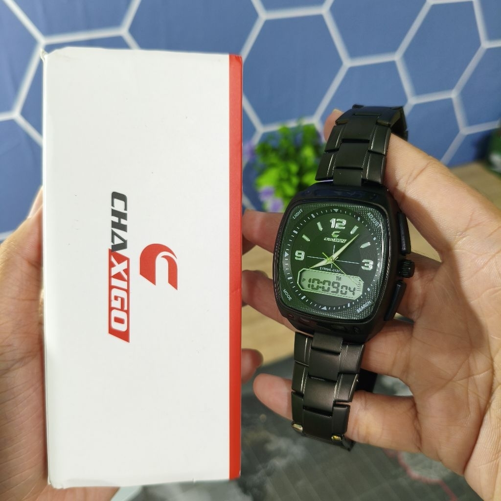 Jam Tangan Chaxigo Waterproof 30m Dualtime SKM Merchant
