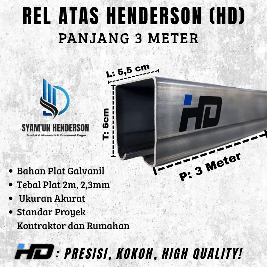 (Original HD) Rel Atas Pagar / Rel Pintu Sliding / Rel Pintu Alumunium / Rel Pintu Geser / Rel Atas 