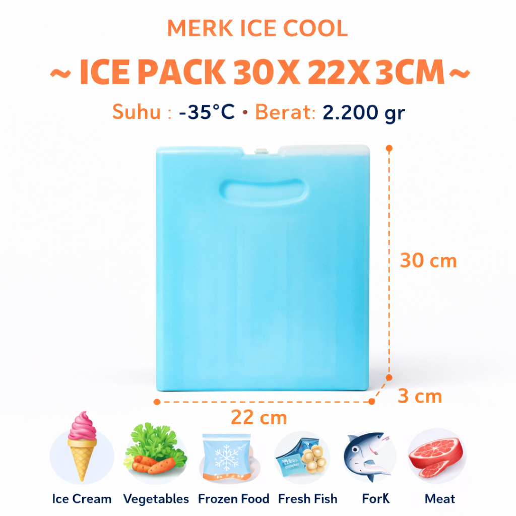 Cod  Pendingin Es Krim Box Icepack Espek Cooler Ice Pack Cooler Ice Box