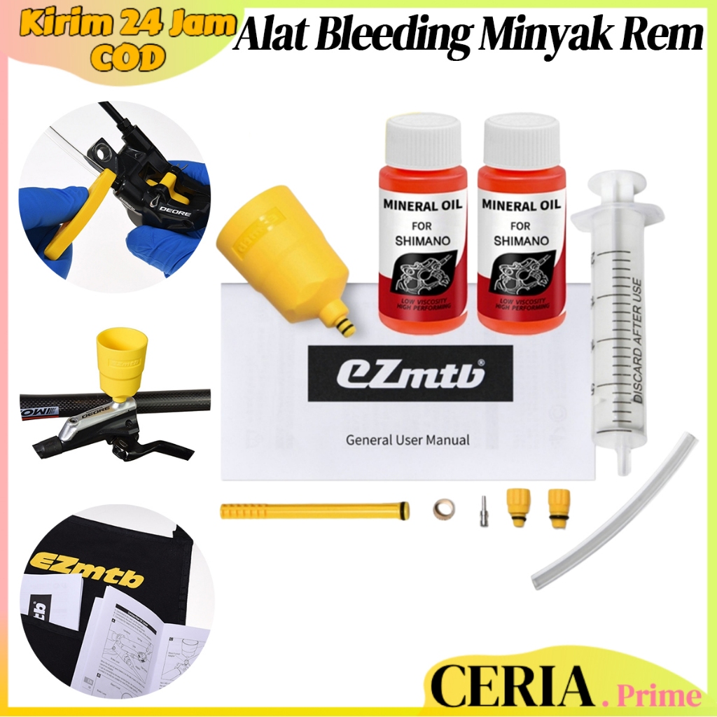 Bleed Kit Rem Hidrolik Sepeda MTB Alat Bleeding Minyak Rem Universal Kompatibel Shimano Tektro Sram 