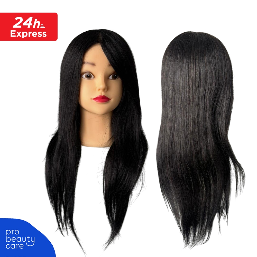 Patung Rambut Kepala Manekin Wanita Rambut Asli (Human Hair) MY-18HH
