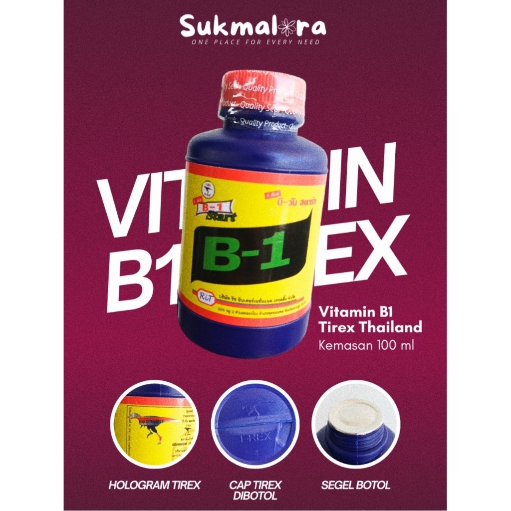 Vitamin B1 Cair 100ml T-REX Thailand Untuk Tanaman Anti Setres
