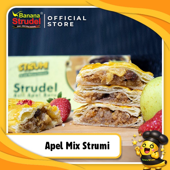 STRUMI (Strudel Ukuran Mini) Varian Apel Mix | Oleh-Oleh Khas Malang | Oleh-Oleh Jawa Timur