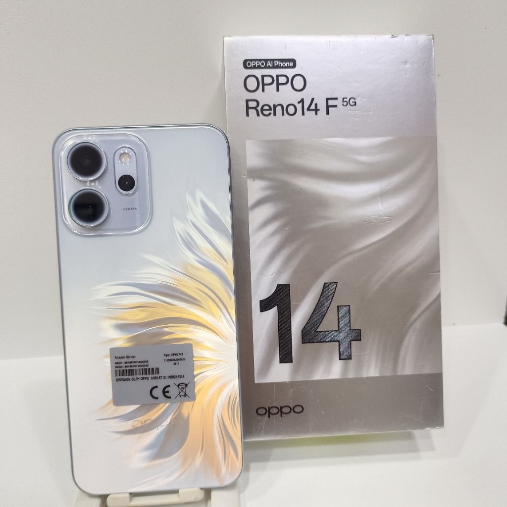 OPPO RENO 14F 5G 12/256GB HANDPHONE SECOND FULLSET BATANGAN ORIGINAL BERGARANSI