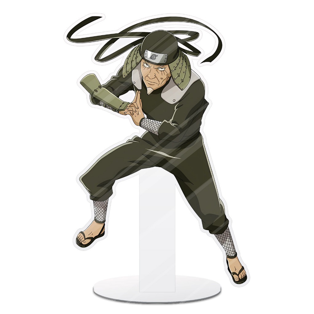 Stand akrilik figure animeHIRUZEN SARUTOBIstandee 20cm-NARUTO SHIPPUDENmaterial Akrilik