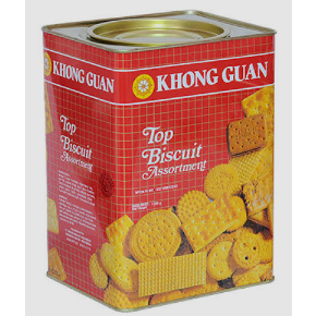 KHONG GUAN TOP BISCUITS ASSORTMENT KALENG | Khong Guan Biskuit Kaleng Segi