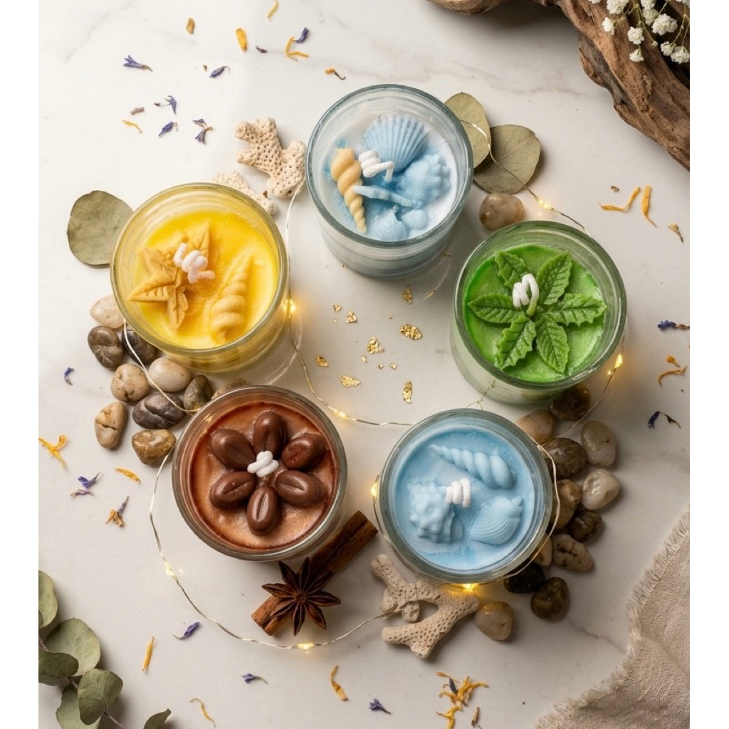 Lilin Aromaterapi Lucu/Scented Candle/Lilin wangi/Souvenir Hampers Lilin/ Lilin aromaterapi 60 gram/