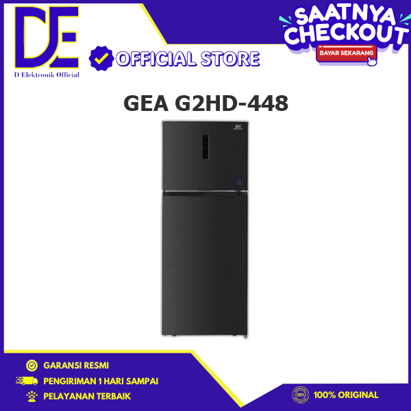 GEA G2HD-448 KULKAS Inverter compressor 448L 2 Pintu G2HD-448 G2HD448 G2HD 448