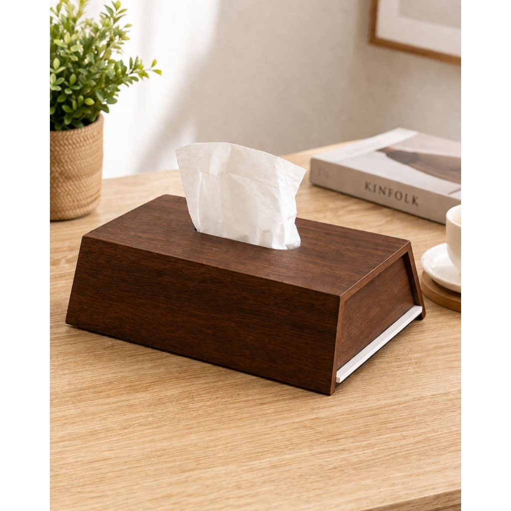 kotak tisu mewah kayu jati tempat tissue modern