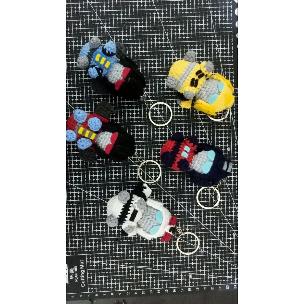 Keychain Transformers G1 Crochet/ Rajut