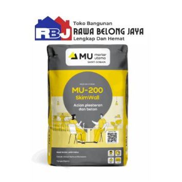 MU 200 MORTAR UTAMA SEMEN ACIAN PLESTERAN DAN BETON - 40 KG