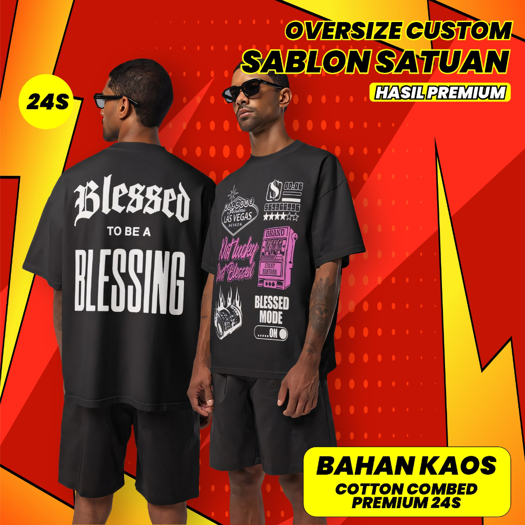 Heroninety - Kaos Oversize Custom / Kaos Custom Oversize